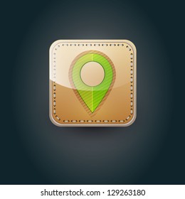 User interface map marker icon