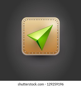 User interface map navigation icon