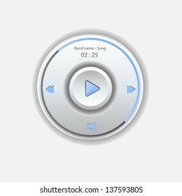 User interface media player