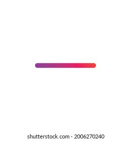 User Interface Minus Gradient Icon