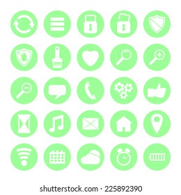 user interface  for mobile devices and web applications set icons