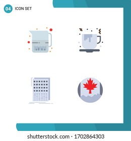 User Interface Pack of 4 Basic Flat Icons of food; control; milk jug; fast food; mixer Editable Vector Design Elements