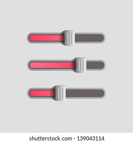 User interface power slider buttons