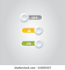 User interface power sliders