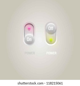User interface power sliders