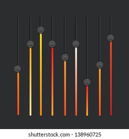 User interface power sliders