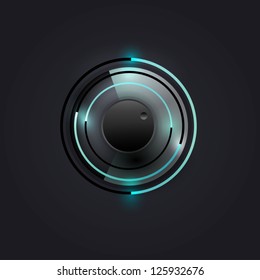 User interface scanning element for media player