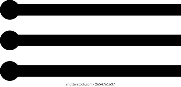 User interface slider icon for UX design systems, perfect for dashboard components, filter options, settings, and control panels.