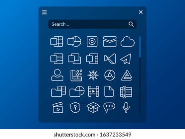 user interface smartphone search bar vector illustration design 