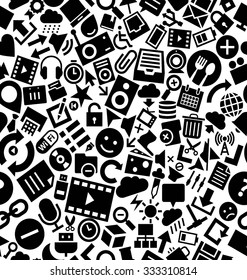 User Interface Solid Icons Pattern