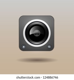 User interface speaker icon
