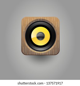 User interface speaker icon