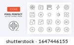 User interface thin line icon set (4/4). Outline symbol collection. Editable vector stroke. 256x256 Pixel Perfect scalable to 128px, 64px...