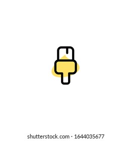 User Interface UI Icon Set. Unique Colored Outline Style. Editable Vector.