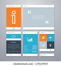 User interface (ui) and infographic vector elements.