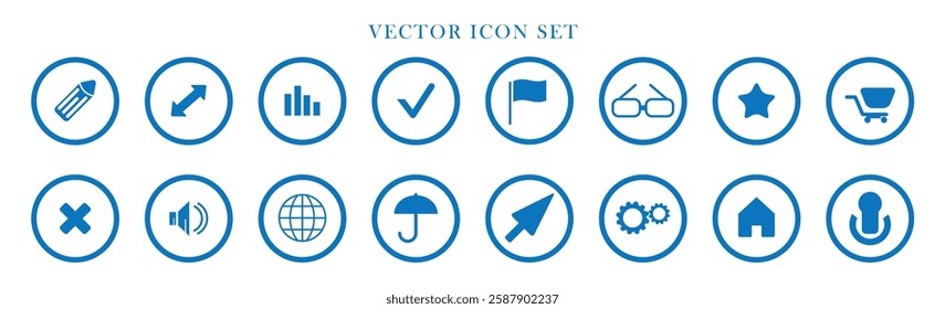 User Interface Universal Solid Icon Set. Icons are Suitable for Web Page, Mobile App, UI, UX and GUI design. Business icon set. Vector. Illustration.