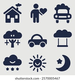 User interface, ux, uI icon set of web and mobile