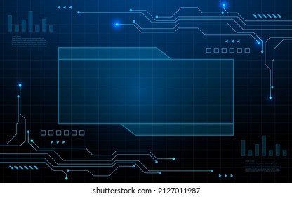  User interface. Vector Abstract technology circuit lines. Technology vector background.Eps10 vector illustration.