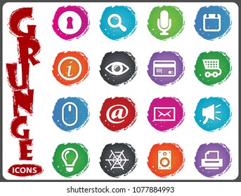 User interface vector icons for user interface design