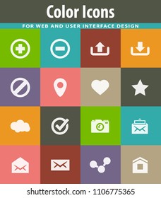 User Interface vector icons for user interface design