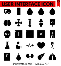 user interface vector line icons set