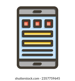 User Interface Vector Thick Line Filled Colors Icon For Personal And Commercial Use.
