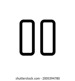 User Interface Vertical Icon Outline