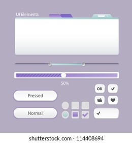 User interface  web elements: Buttons, Switchers