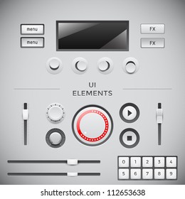 User interface web elements. UI vector set