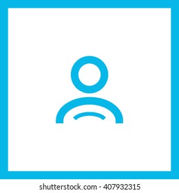 a user isolated minimal single flat linear icon for application and info-graphic. Avatar line vector icon for websites and mobile minimalistic flat design.