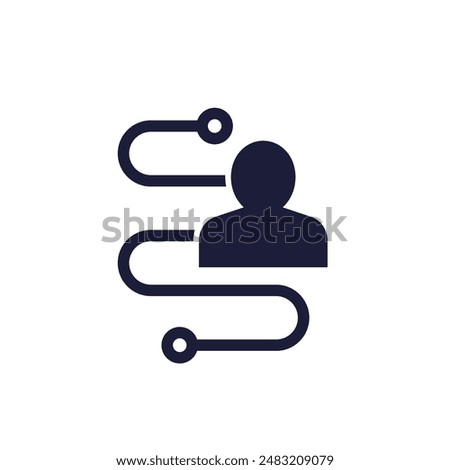 user journey icon on white