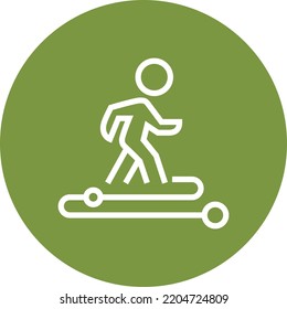 User Journey Pathway Outline Icon