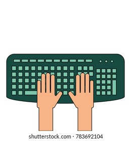 user with keyboard icon