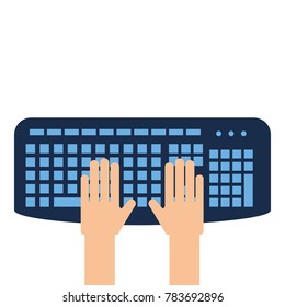 user with keyboard icon