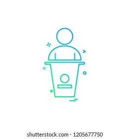 user law person case icon vector design