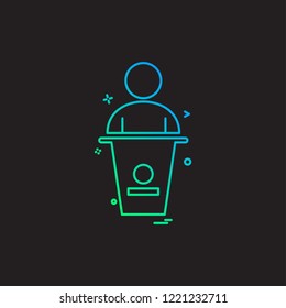 user law person case icon vector design