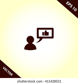 user like icon. vector illustration
