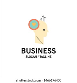 User, Like, Staff, Office, Idea Business Logo Template. Flat Color. Vector Icon Template background