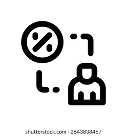 user line icon. Clean and minimalist vector icon for websites, mobile apps, presentations, and logos. Fully scalable and customizable for any project.