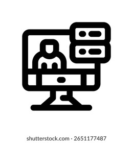 Icono de línea de usuario. Icono de Vector limpio y minimalista para Sitios web, App móviles, presentaciones y logotipos. Totalmente escalable y personalizable para cualquier proyecto.