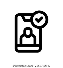 user line icon. Clean and minimalist vector icon for websites, mobile apps, presentations, and logos. Fully scalable and customizable for any project.