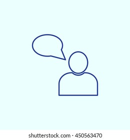 User Line icon. Eps-10.
