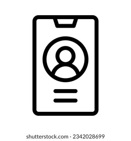 gráfico vectorial de ilustración de icono de línea de usuario. Ilustración de elemento simple gráfico vectorial, adecuado para aplicaciones, sitios web y presentaciones aisladas en fondo blanco