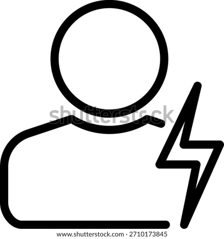 user line icon illustration vector