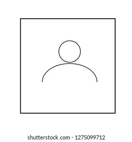 user line icon on white background eps10