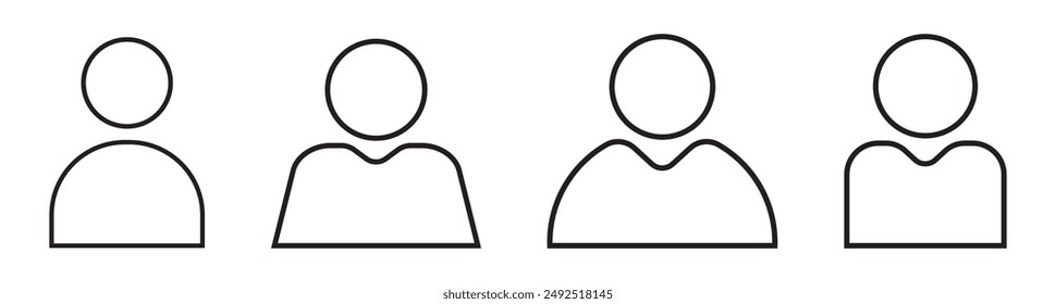 User line icon set. Collection of vector symbol in trendy flat style on white background. Web sings for design.