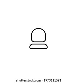 User line icon. Simple style social media poster background symbol. Logo design element. T-shirt printing. Vector for sticker.
