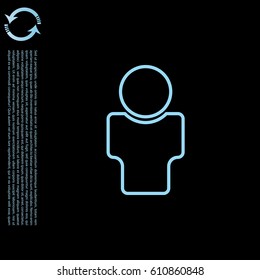 User line Icon. vector illustration