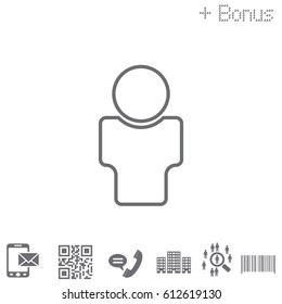 User line Icon. vector illustration
