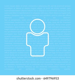 User line Icon. vector illustration